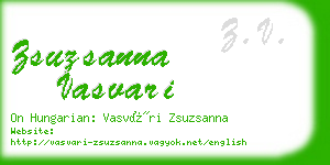 zsuzsanna vasvari business card